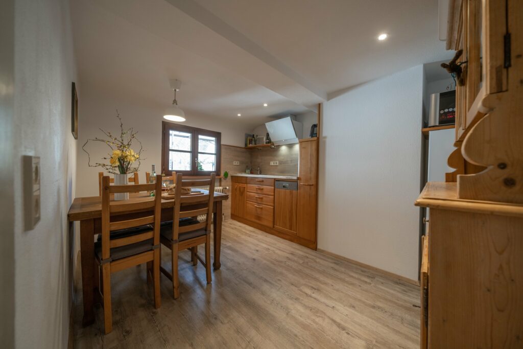 Ferienwohnung Turmblick Esstisch